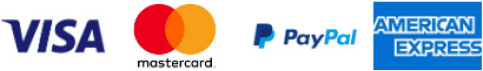 Accepted Payment Methods: VISA, Mastercard, PayPal, American Express