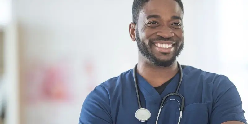 Male Nurse Looking At Camera