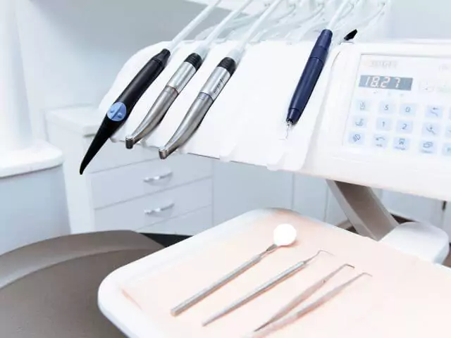 dental equipment organised ready for patient
