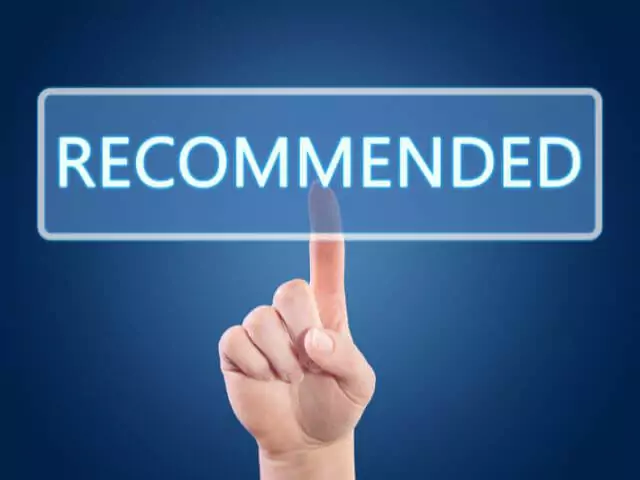 finger clicking recommend button