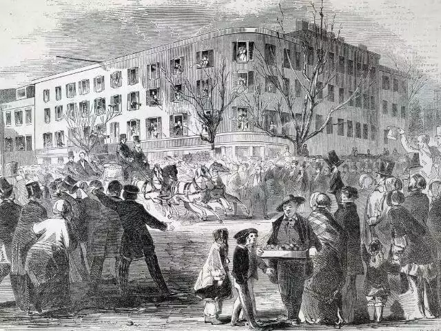 hand sketch depicting old london