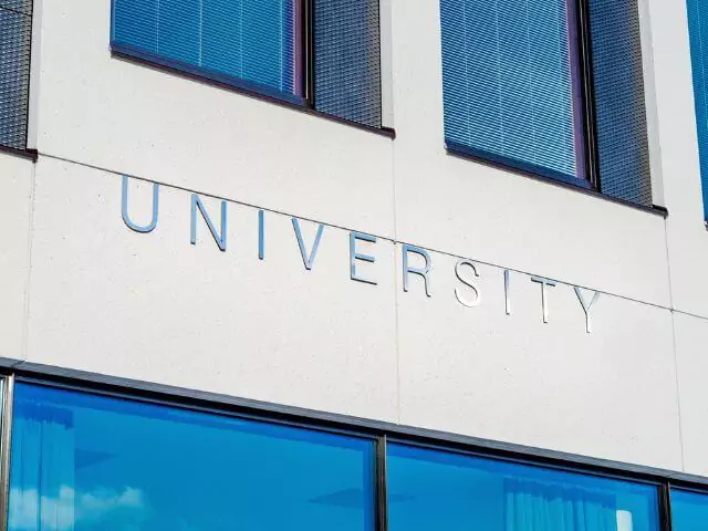 university sign