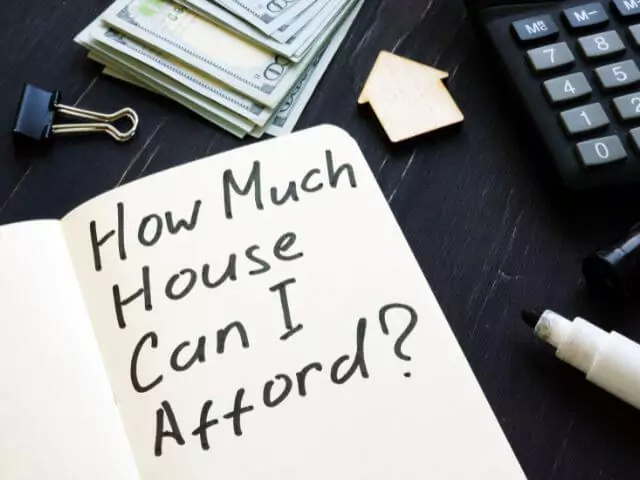 how much can i afford written in notepad