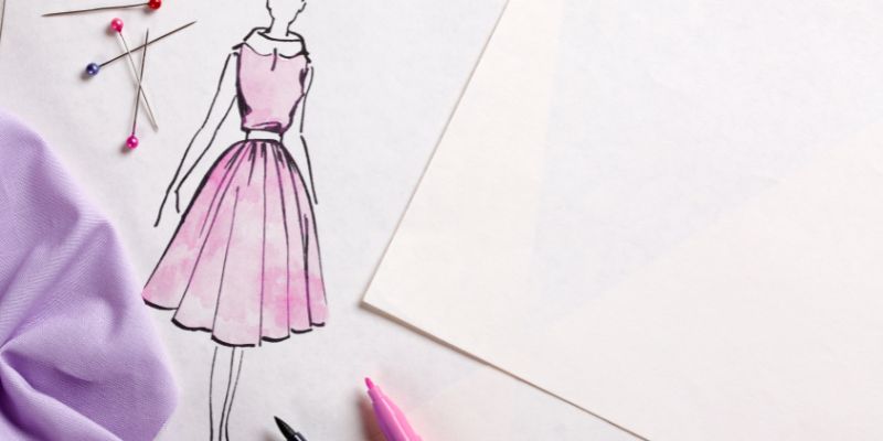 sketched-pink-dress-design