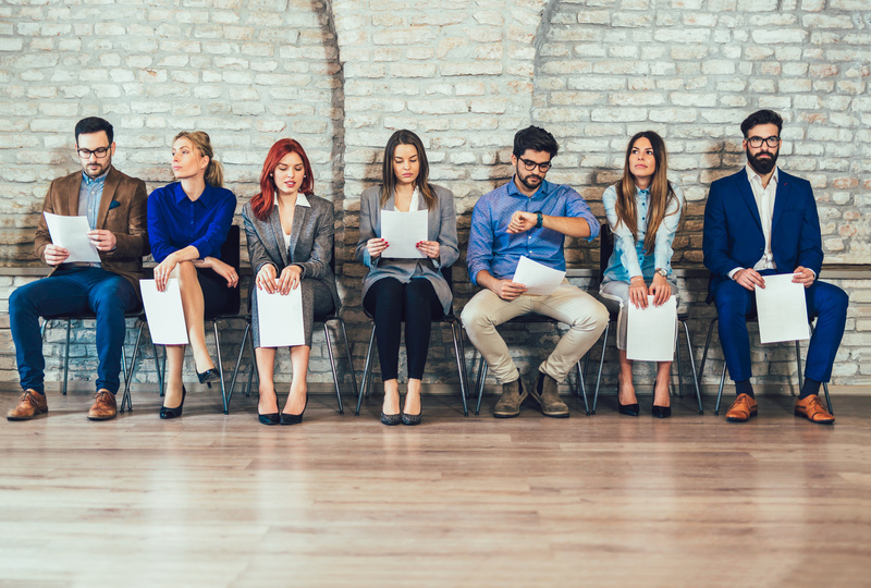 People waiting for interview.